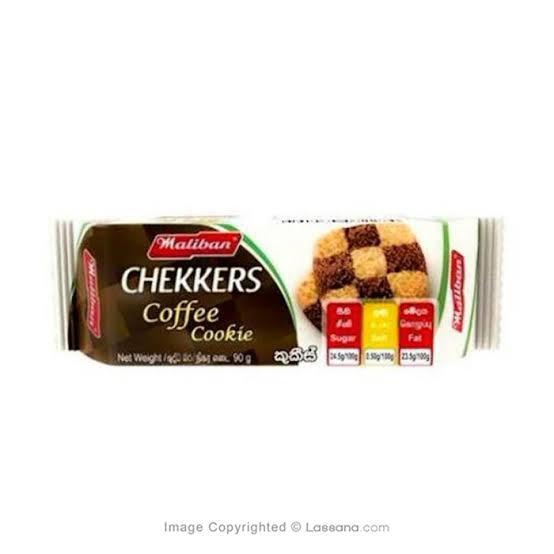 Chekkers Coffee Cookies 90g